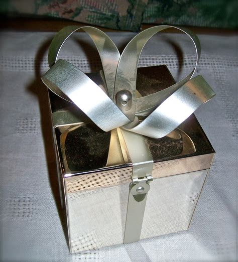 silver metal gift box|strong gift boxes with lids.